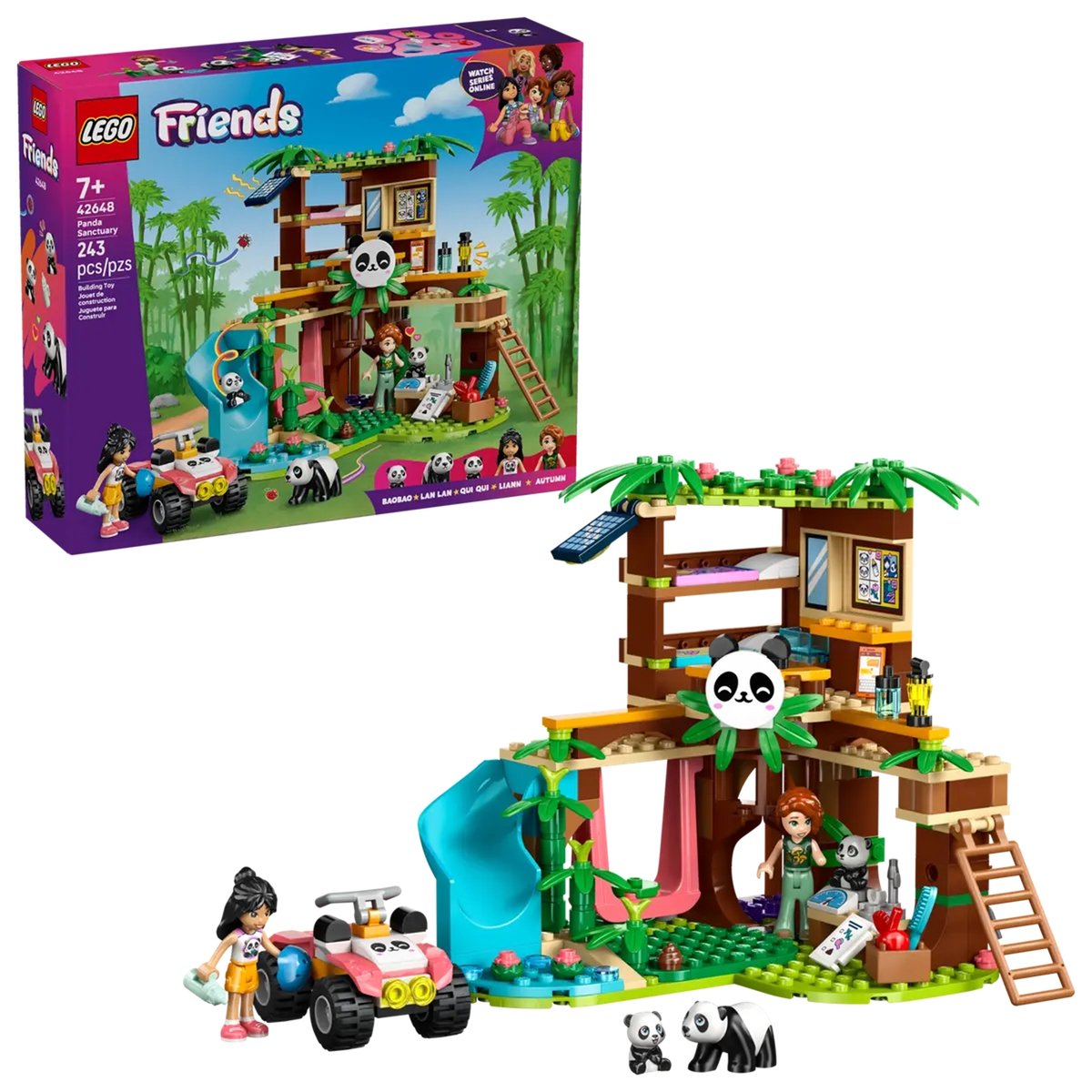 Friends Le sanctuaire des pandas multicolore, LEGO