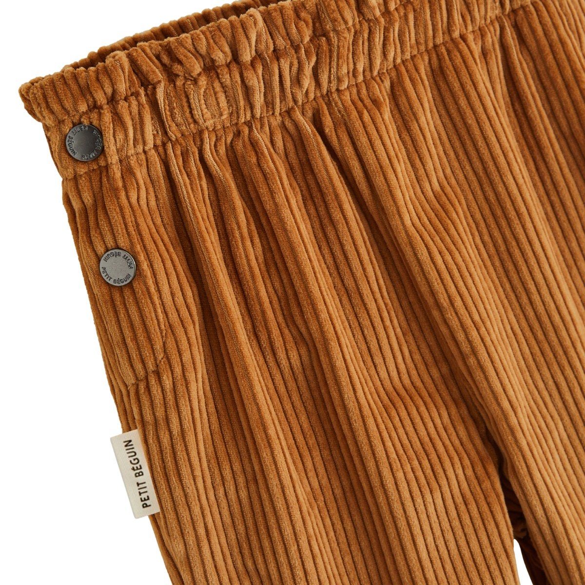 Pantalon bébé en velours côtelé Cléo camel, PETIT BEGUIN
