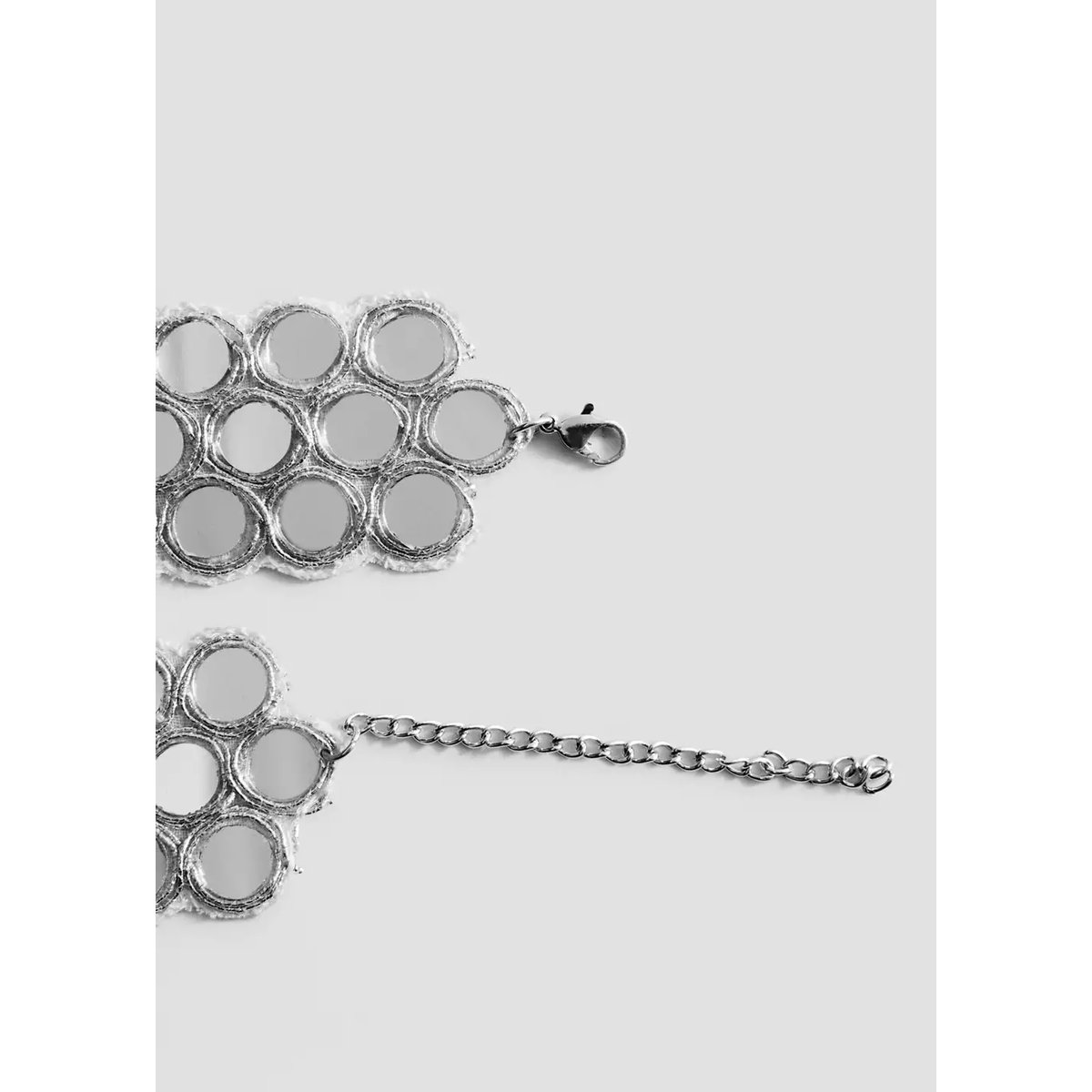 Collier ras-de-cou cristaux argent, MANGO