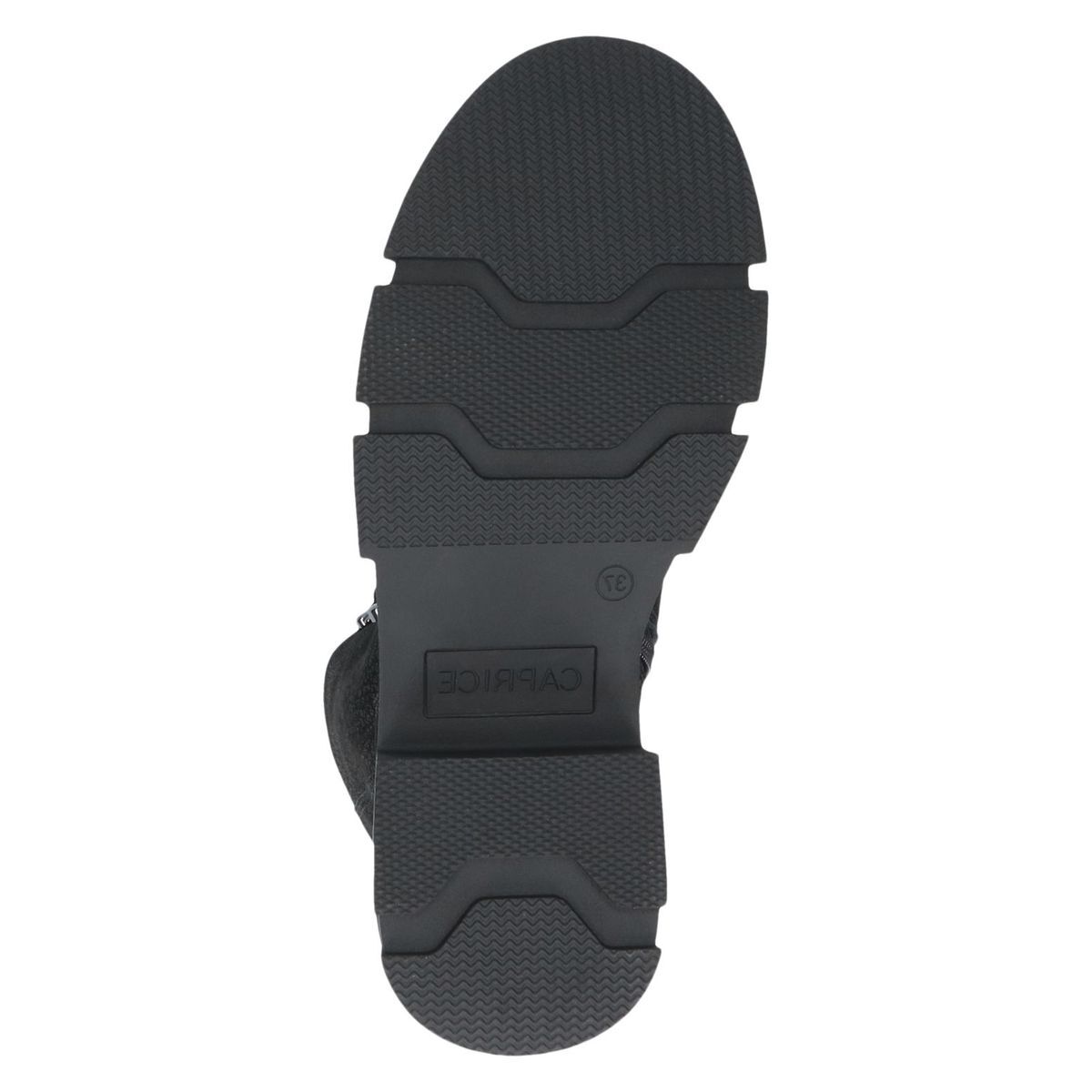 Bottine en cuir noir nubuck, CAPRICE