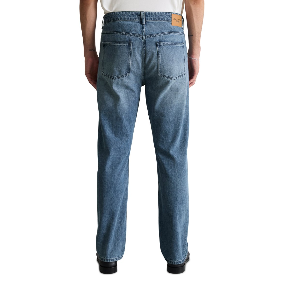 Jeans modèle Sverre droit en pur coton bio bleu clair, MARC O’POLO DENIM