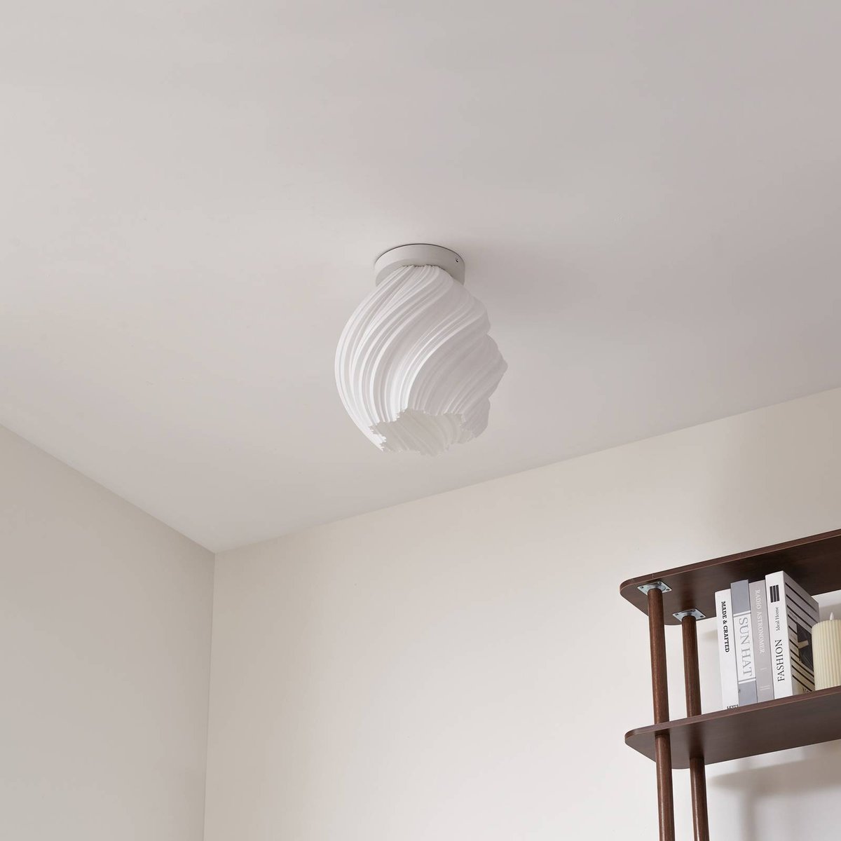 Plafonnier moderne, Nuvia blanc, LINDBY