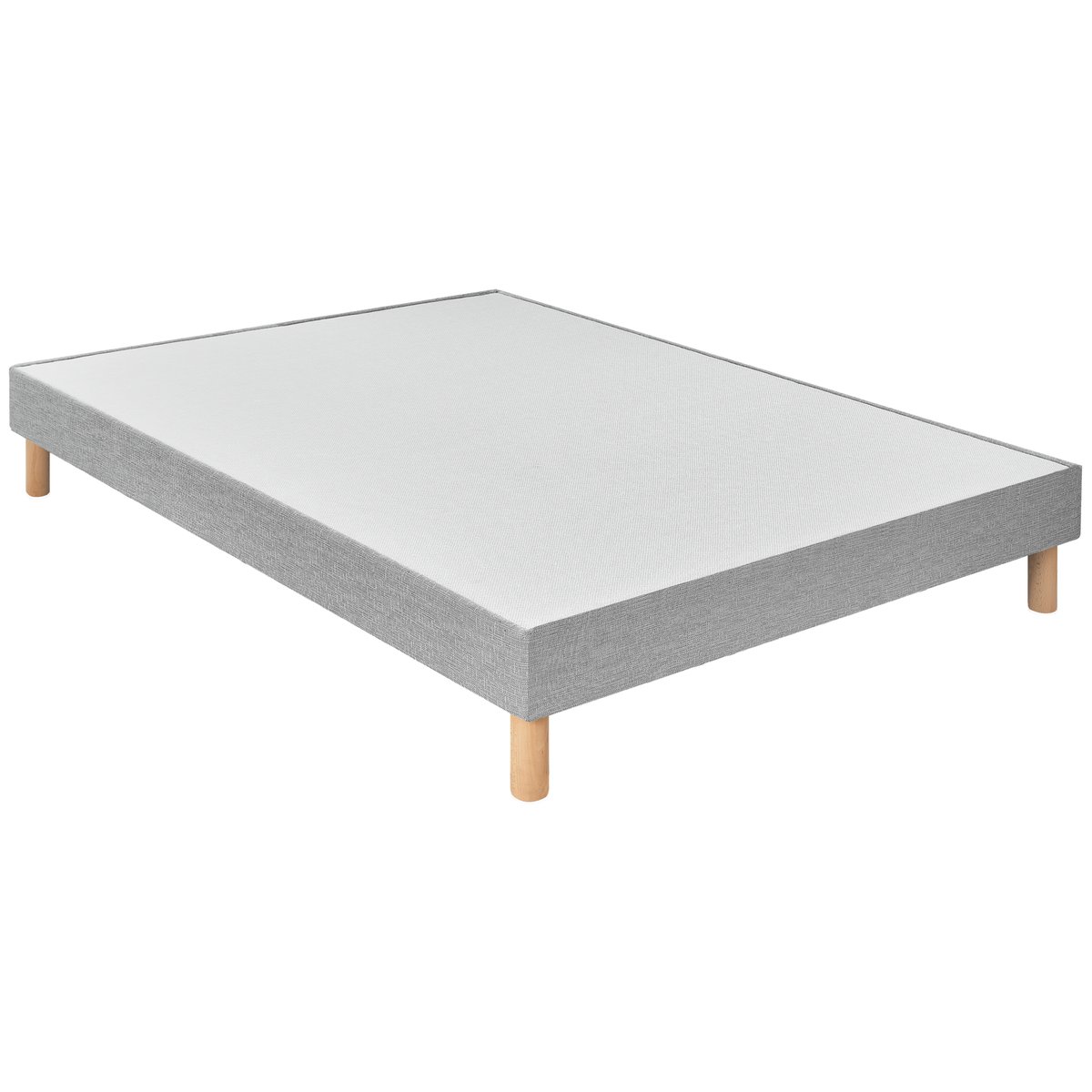 Sommier tapissier à lattes et pieds 15 cm - CHARLOTTE multicolore, CAMIF