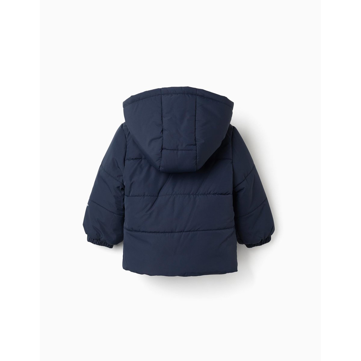 Doudoune avec doublure en polaire et capuche amovible bleu foncé, ZIPPY