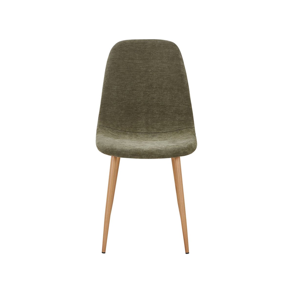 Chaise décor bois et tissu (lot de 4) VERA rouge, SWEEEK