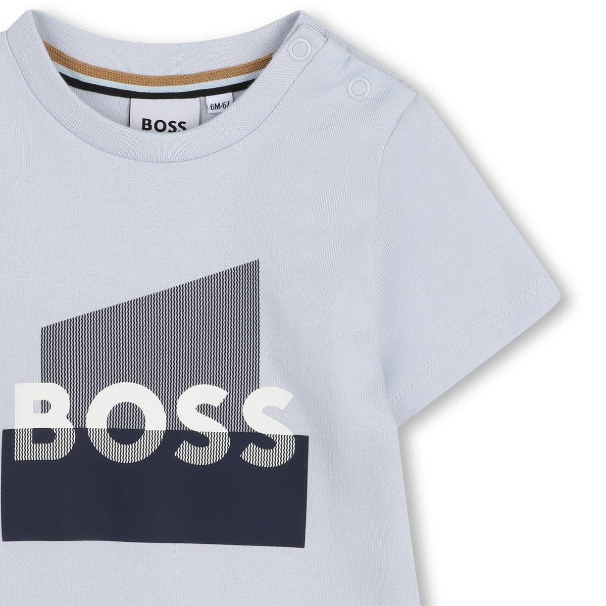 Tee-shirt manches courtes bleu tendre, BOSS KIDSWEAR
