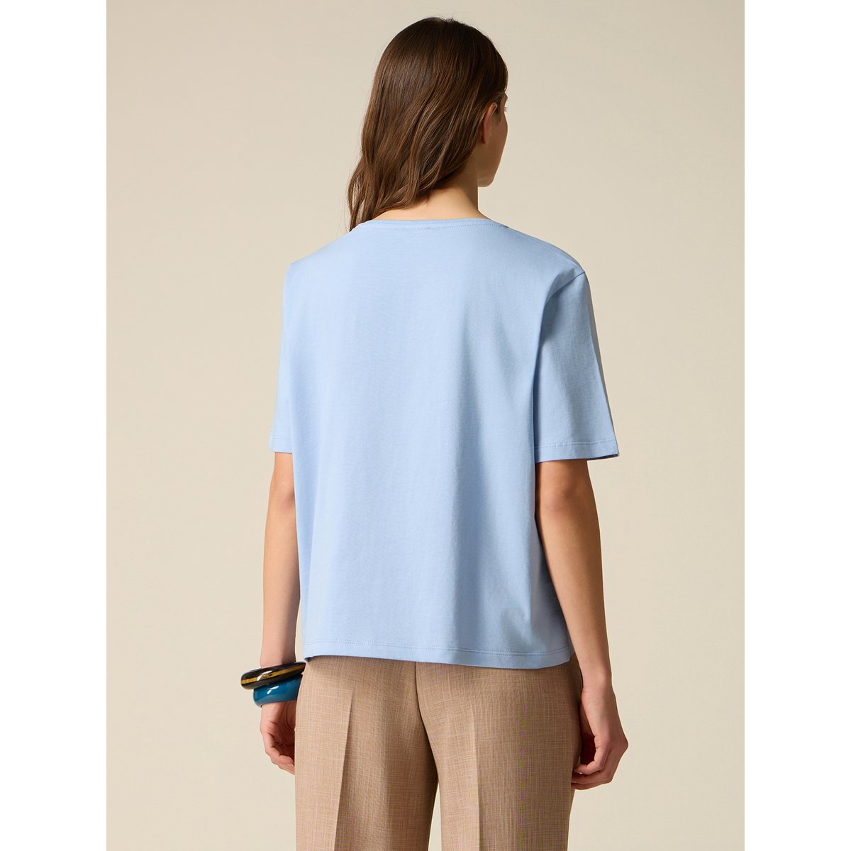 T-shirt manches courtes avec applications light - blue, OLTRE
