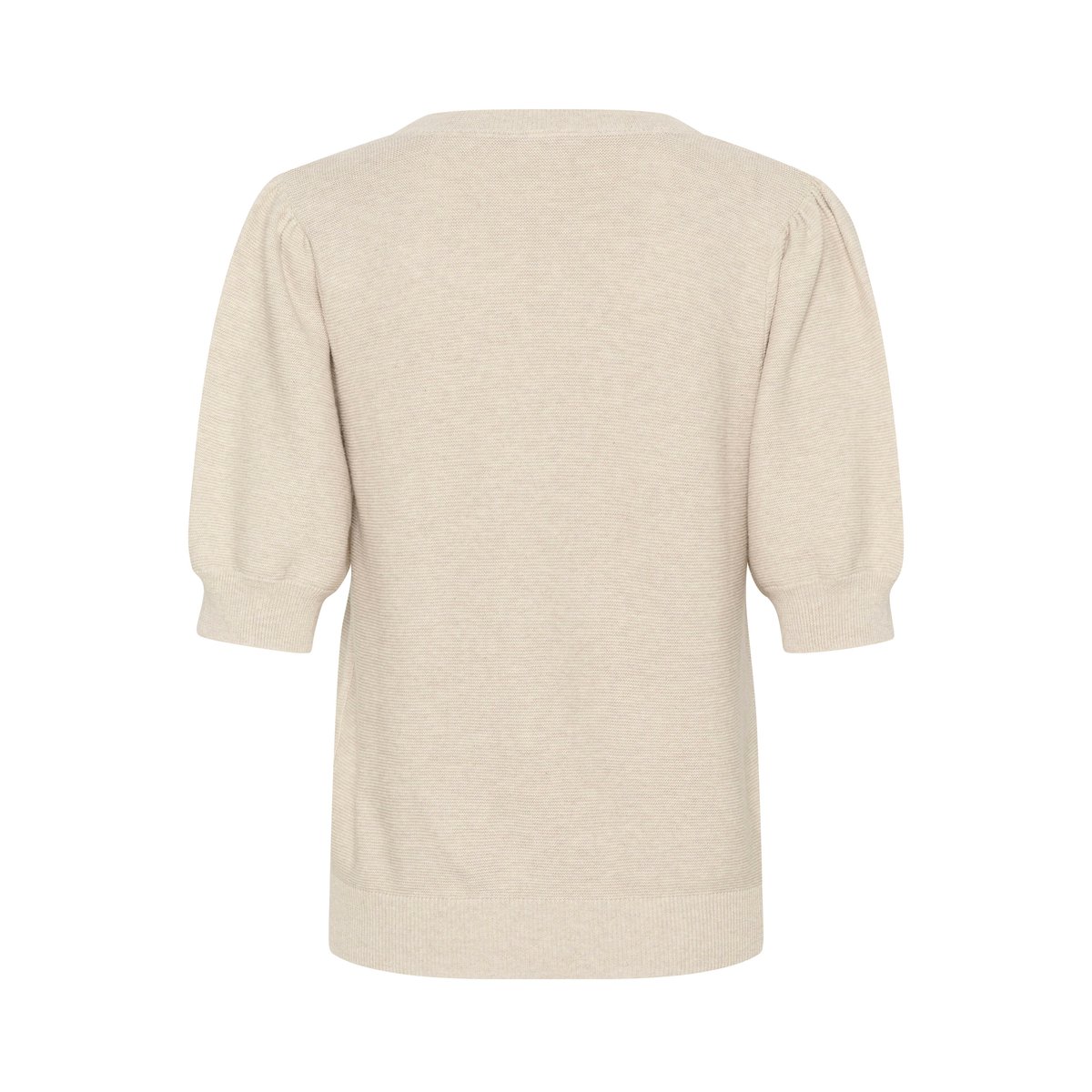 Pullover tricoté beige oat melange, CREAM