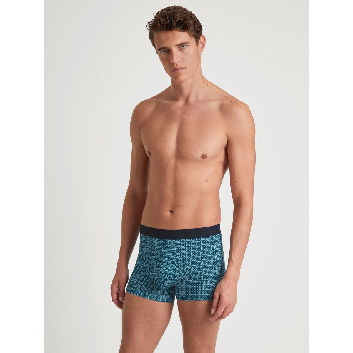 Boxer brief Coton GRAFIC COTTON bleu orage, CALIDA