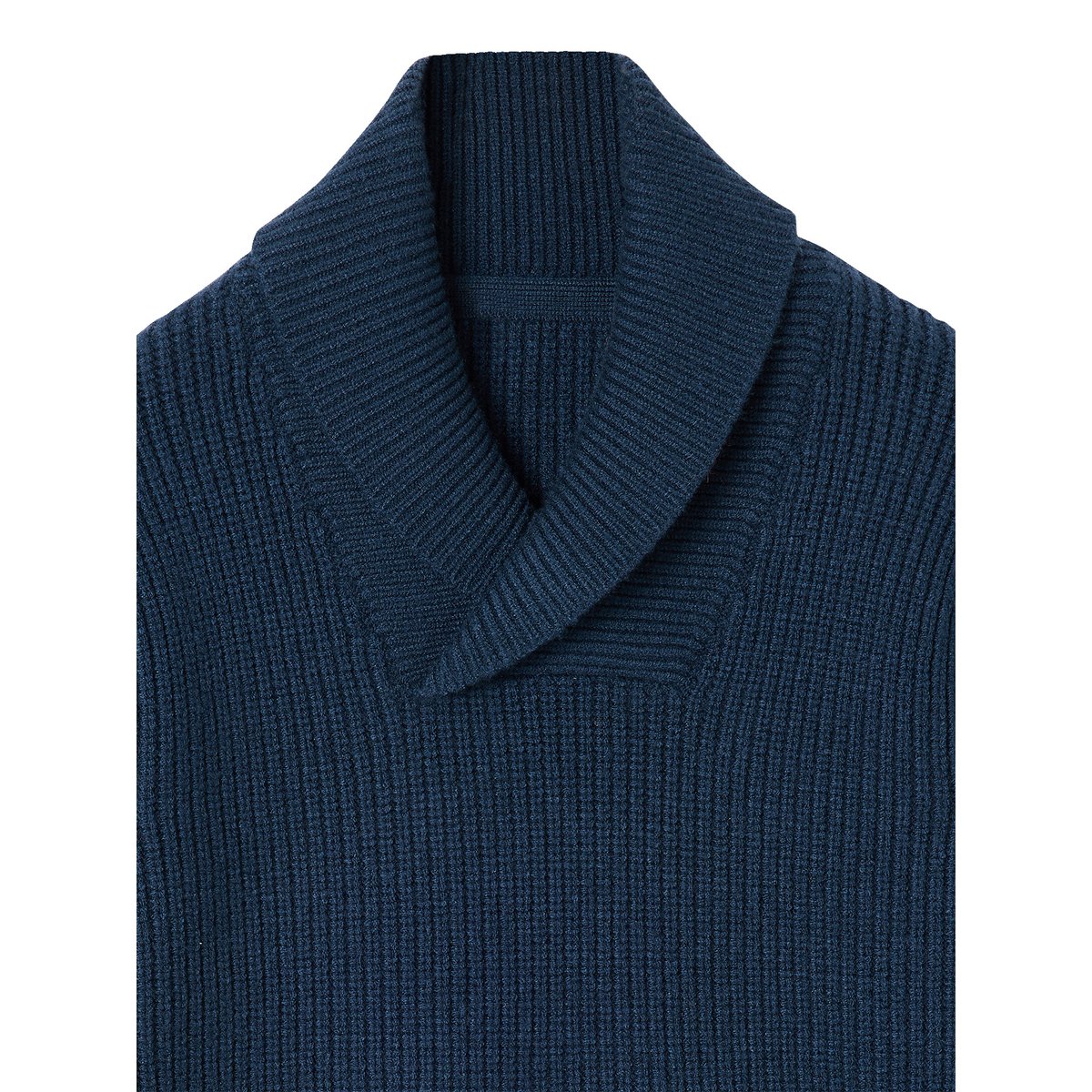 Pull col montant croisé bleu océan, VERTBAUDET