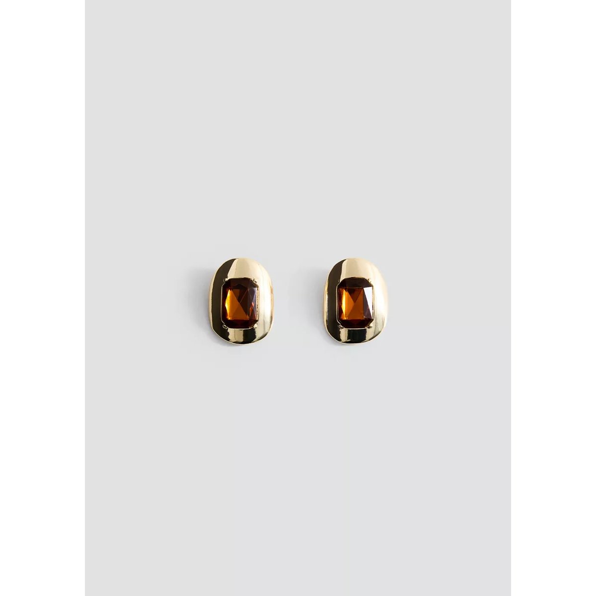 Boucles d'oreilles métalliques avec perles or, MANGO