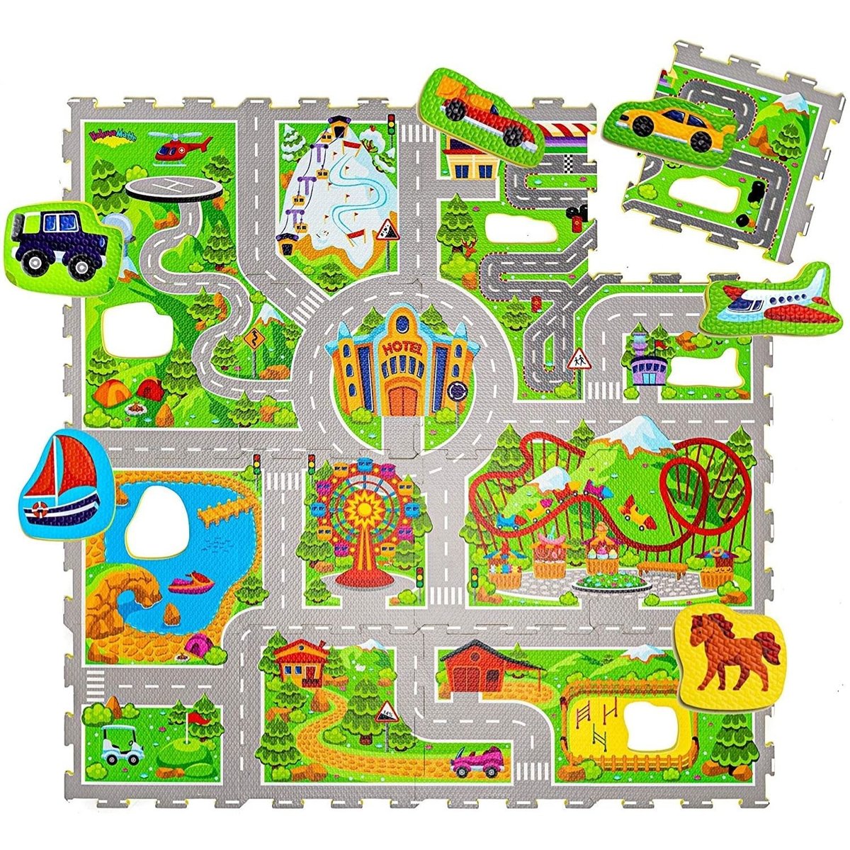 Tapis de jeu mousse à assembler HOLIDAY couleur unique, HAKUNA MATTE