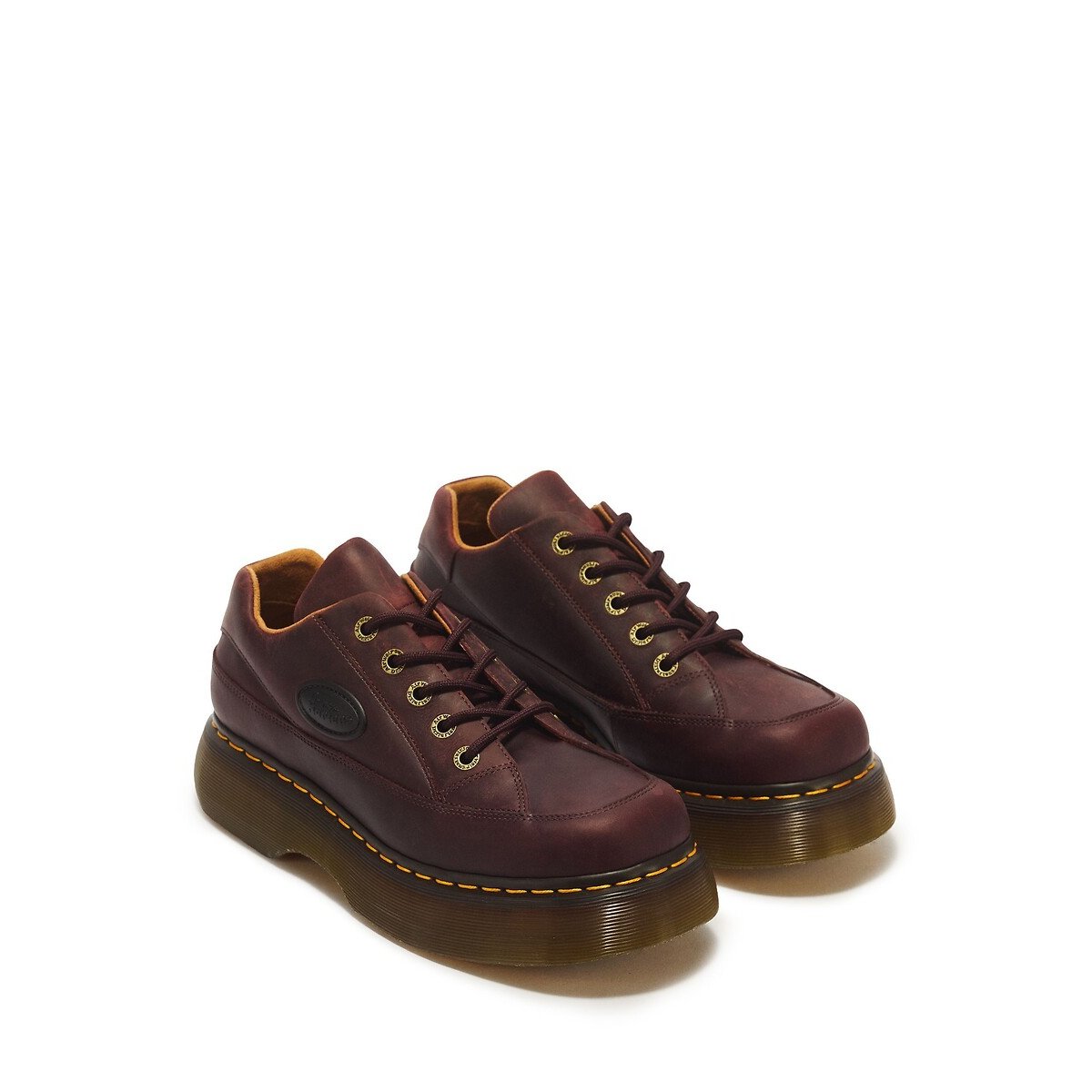 Derbies en cuir, Buzz Crazy Horse rouge foncé, DR. MARTENS