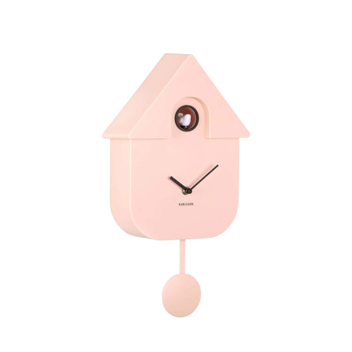 Horloge à pendule- MODERN CUCKOO rose pastel, KARLSSON