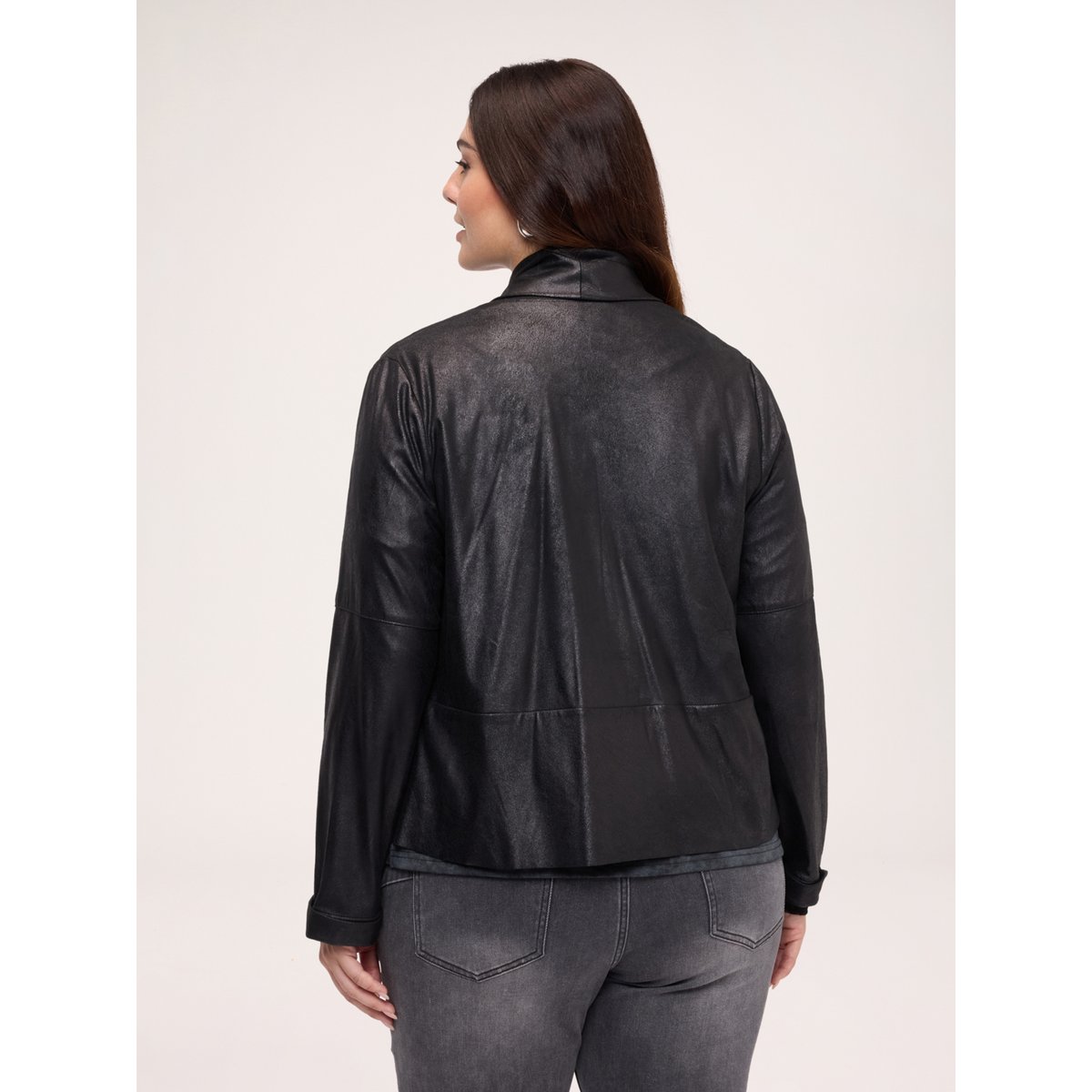 Veste à col châle noir, FIORELLA RUBINO