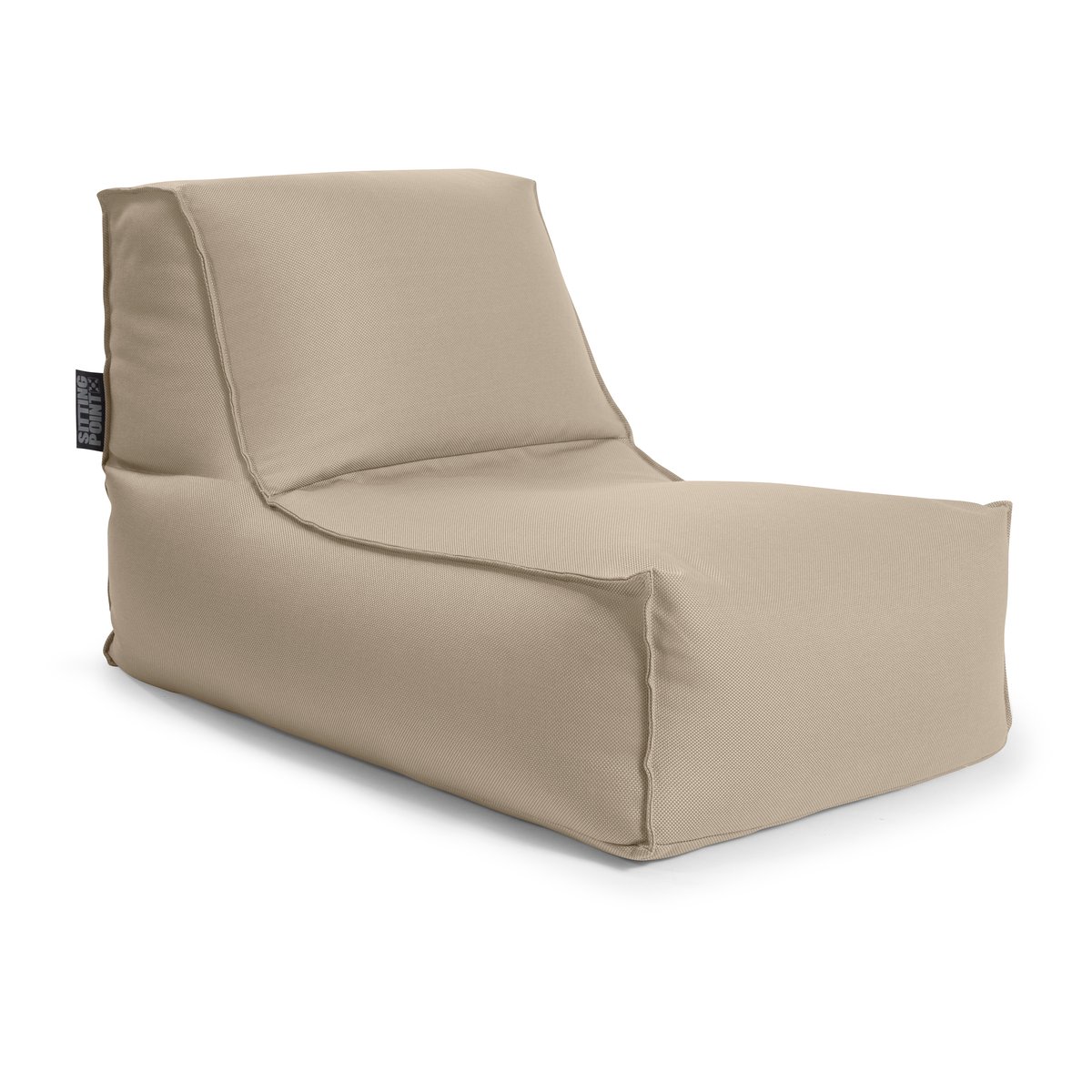 Pouf extérieur avec dossier KORFU ROCK taupe, MAGMA HEIMTEX