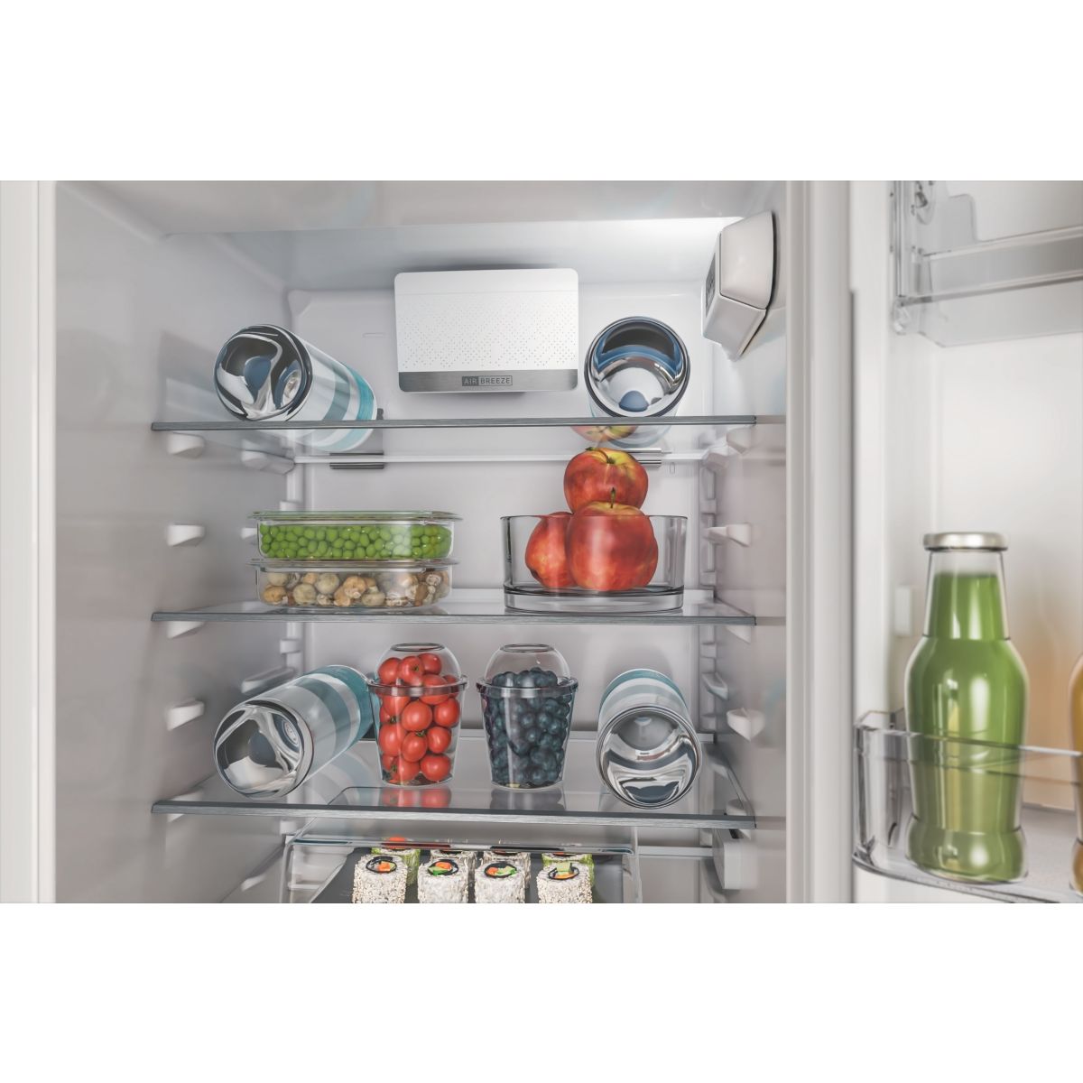 Réfrigérateur combiné encastrable WHC18D041C1 6ème Sens couleur unique, WHIRLPOOL