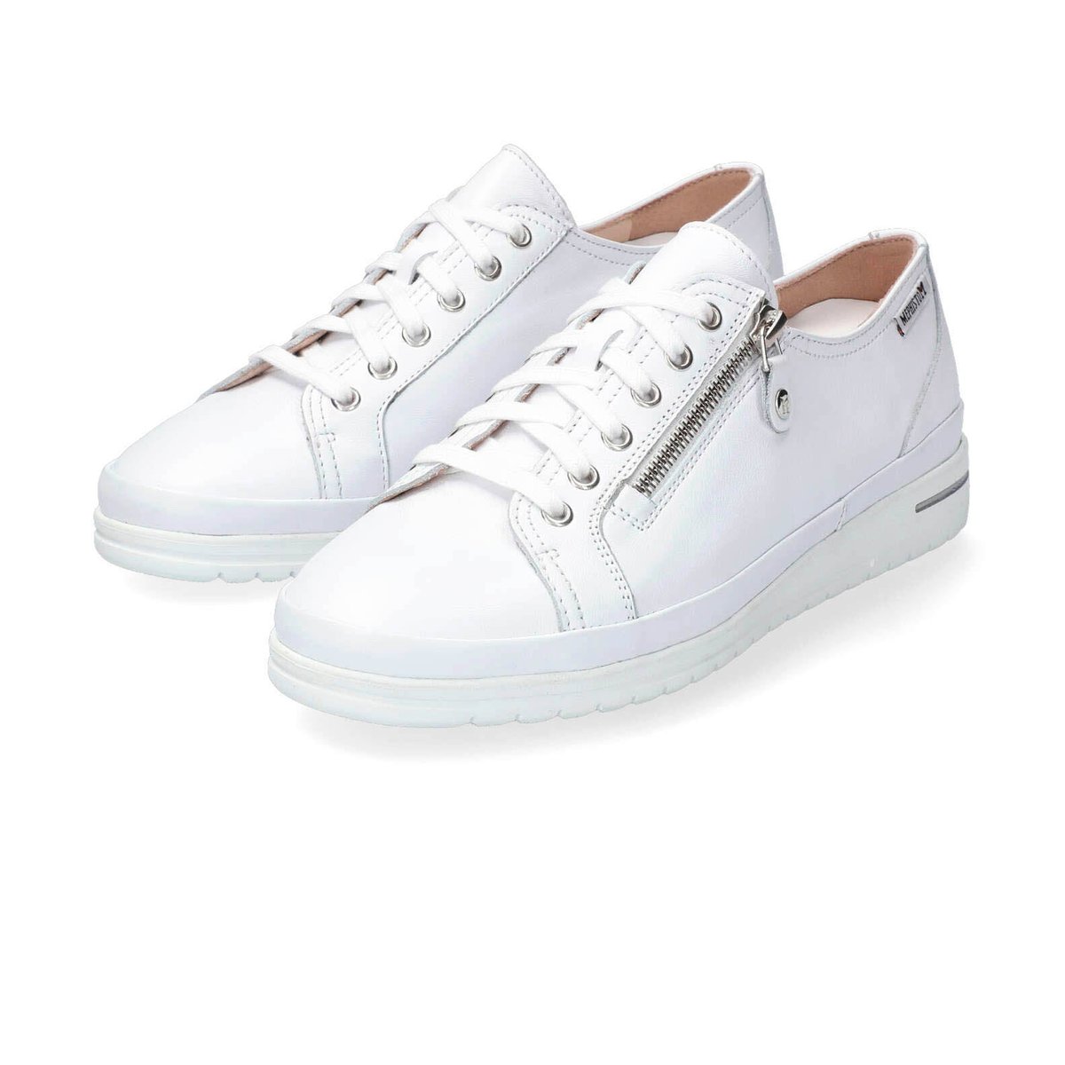Baskets en cuir JUNE blanc 5137, MEPHISTO