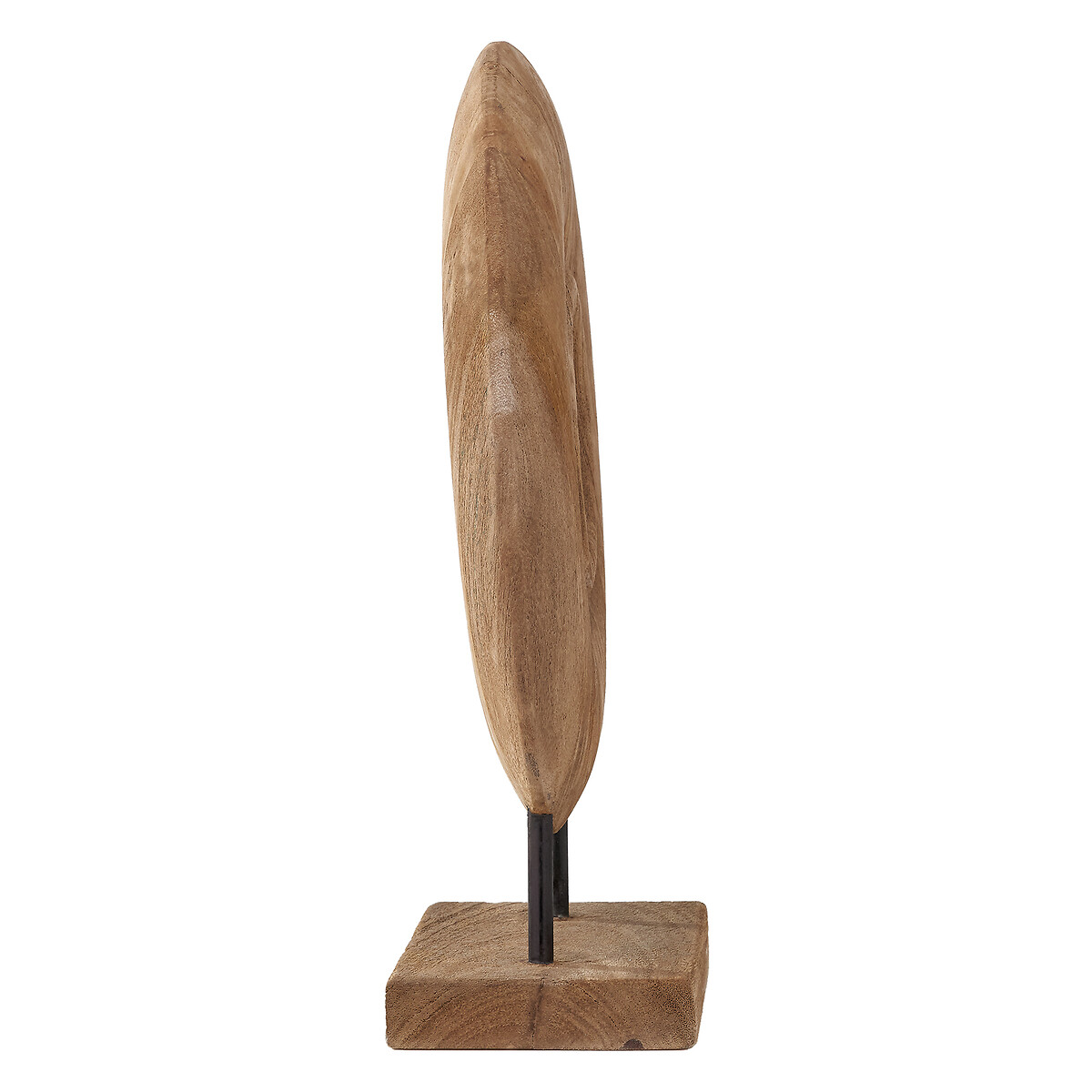 40cm Handcarved Mango Wood Circular Ornament natural, ÉDITÉ