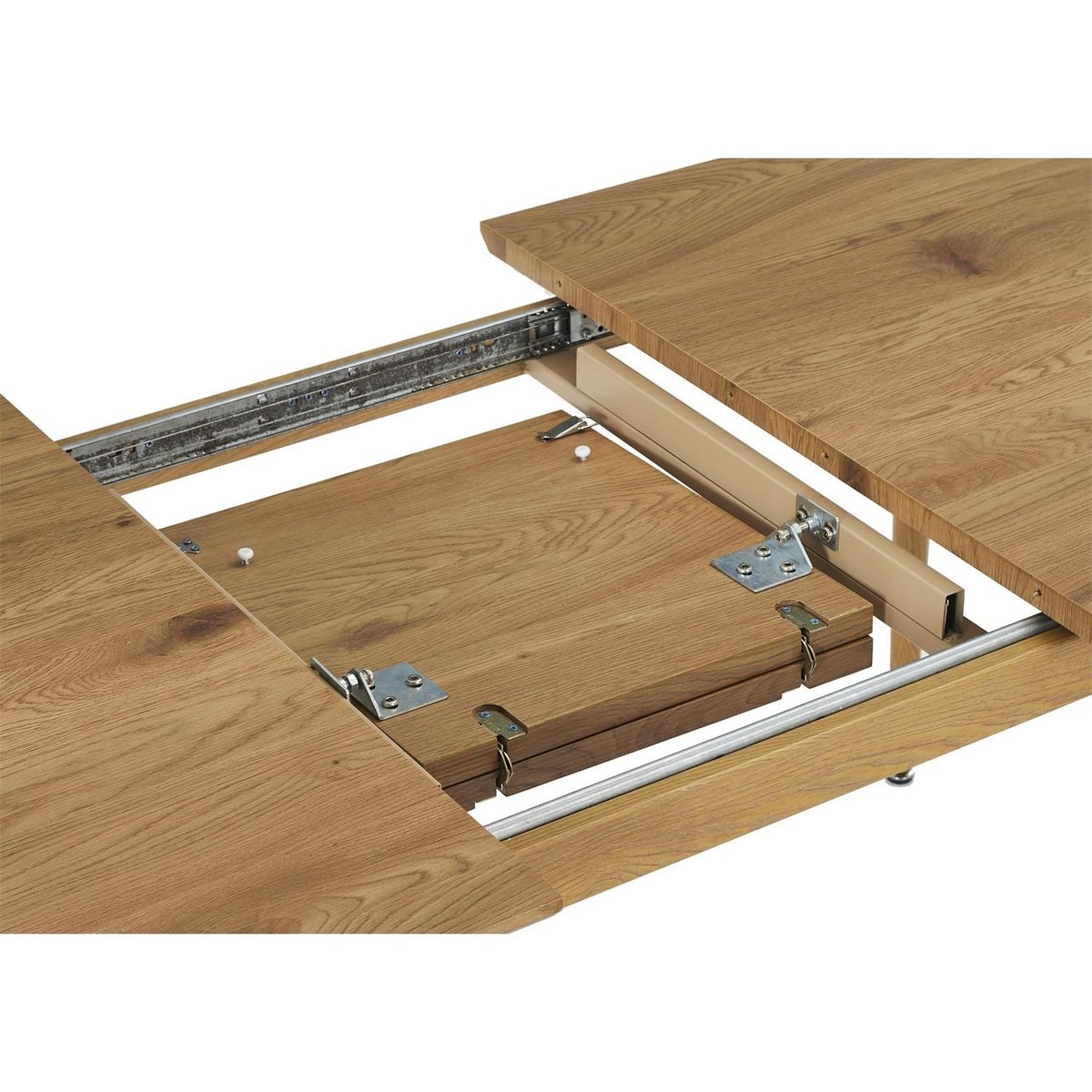 Table extensible en bois 6 à 8 places GASPARD marron, THE HOME DECO FACTORY