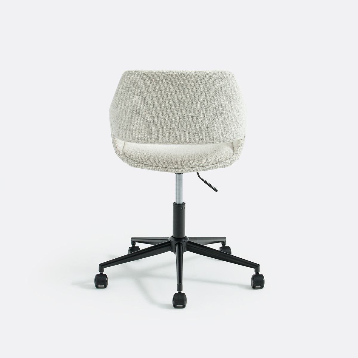 Fauteuil de bureau rotatif tissu bouclette, Harlan ecru, LA REDOUTE INTERIEURS