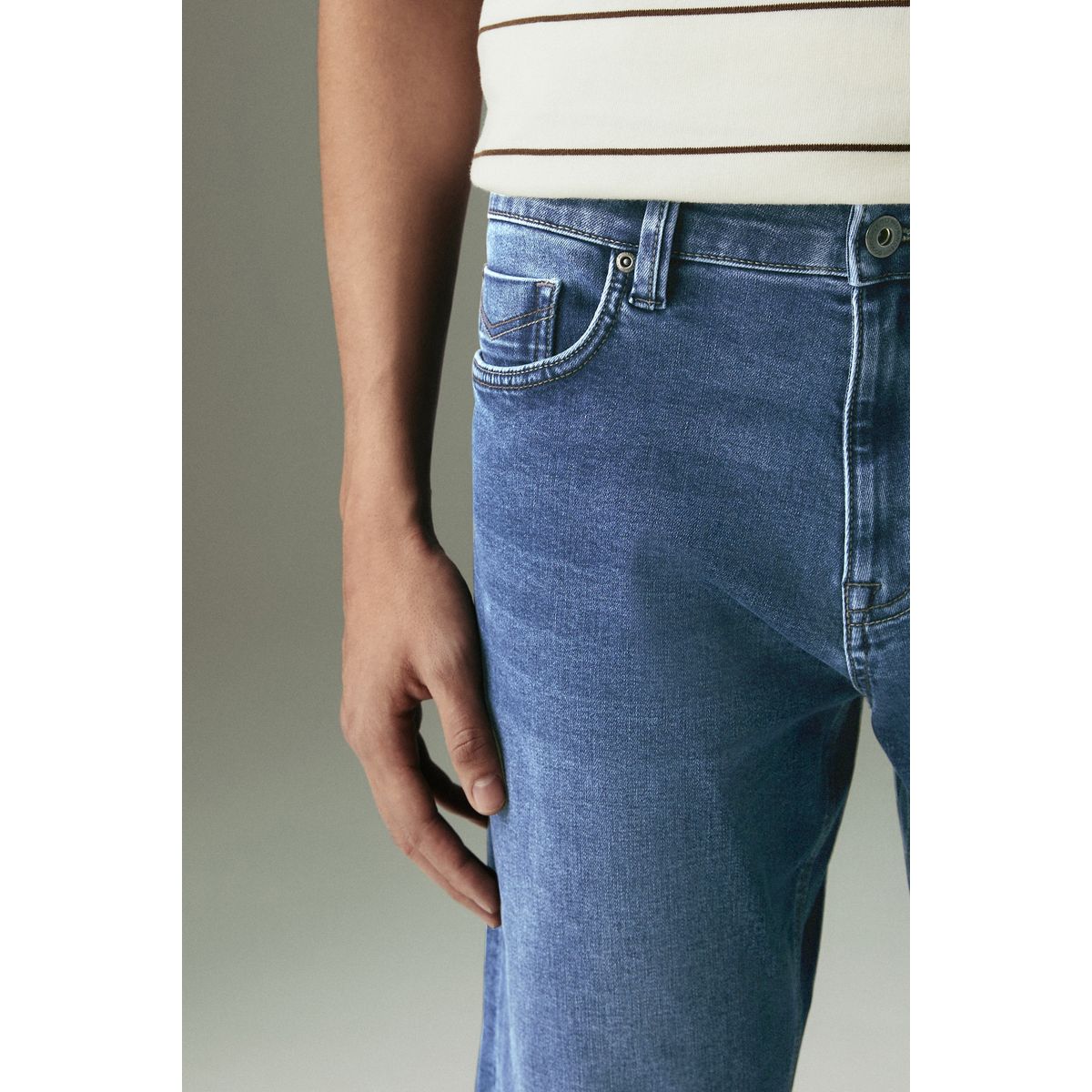 Jean motionflex bleu moyen, NEXT