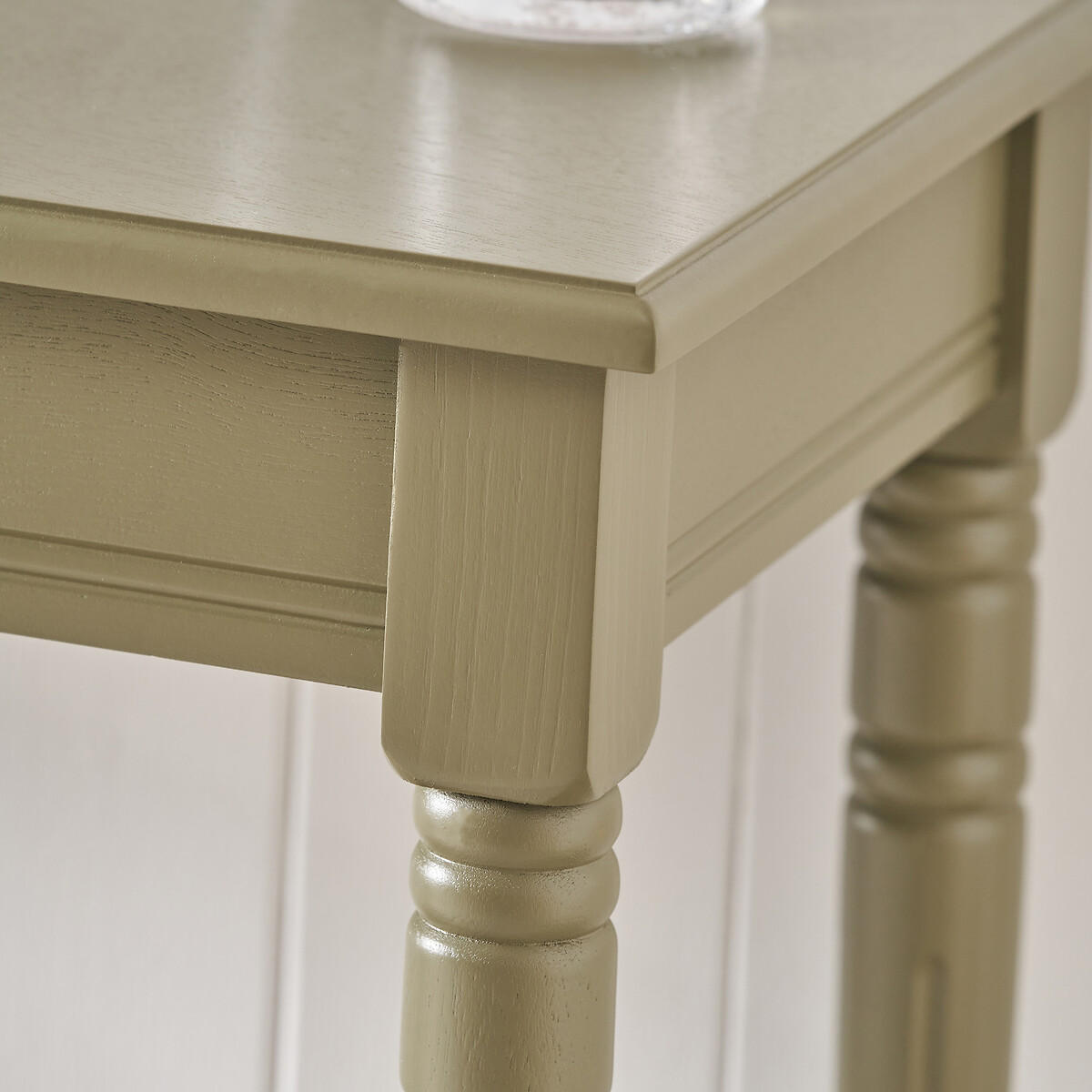 Hawthorne Pine Wood Console Table olive green, SO'HOME