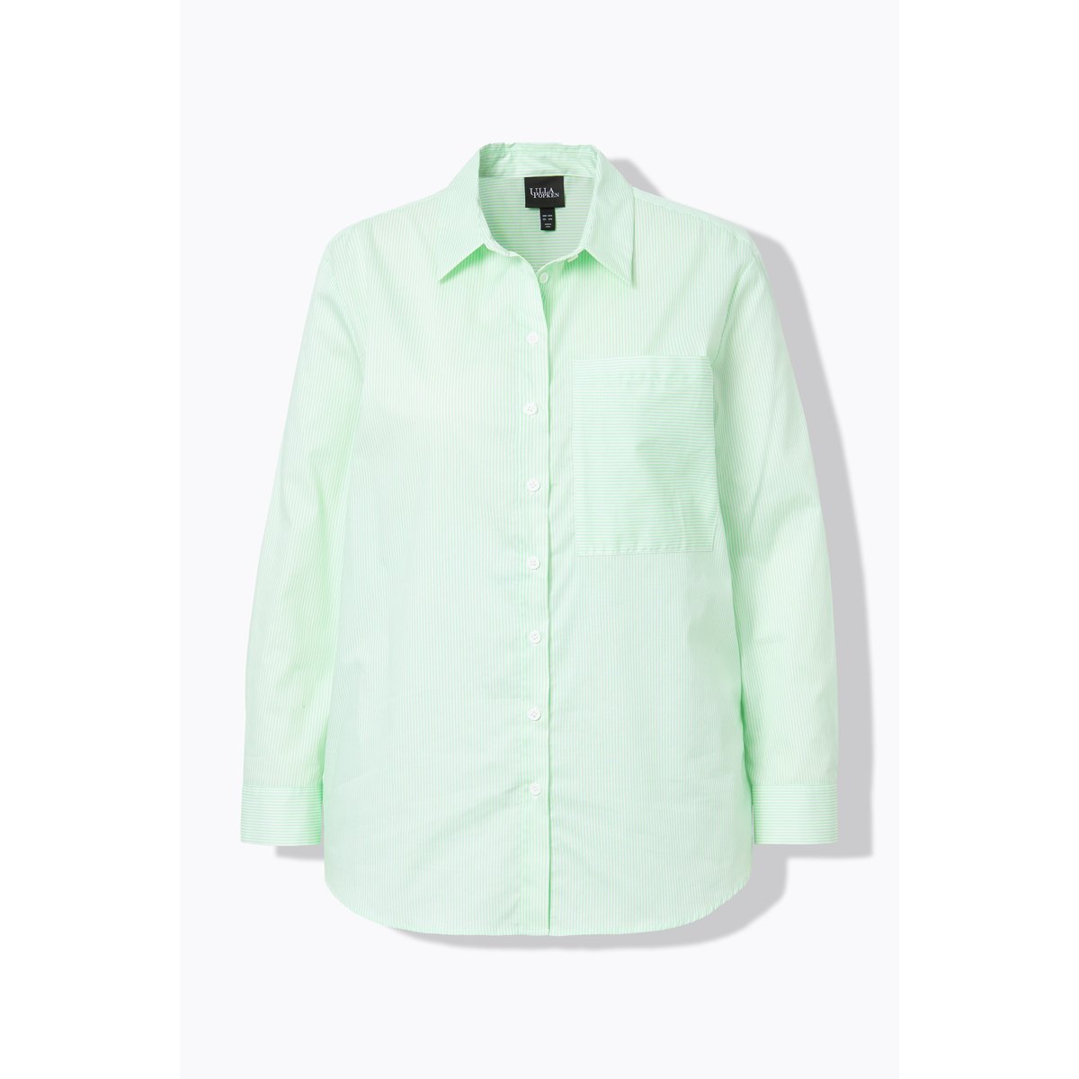 Blouse à rayures, ligne A menthe verte, ULLA POPKEN