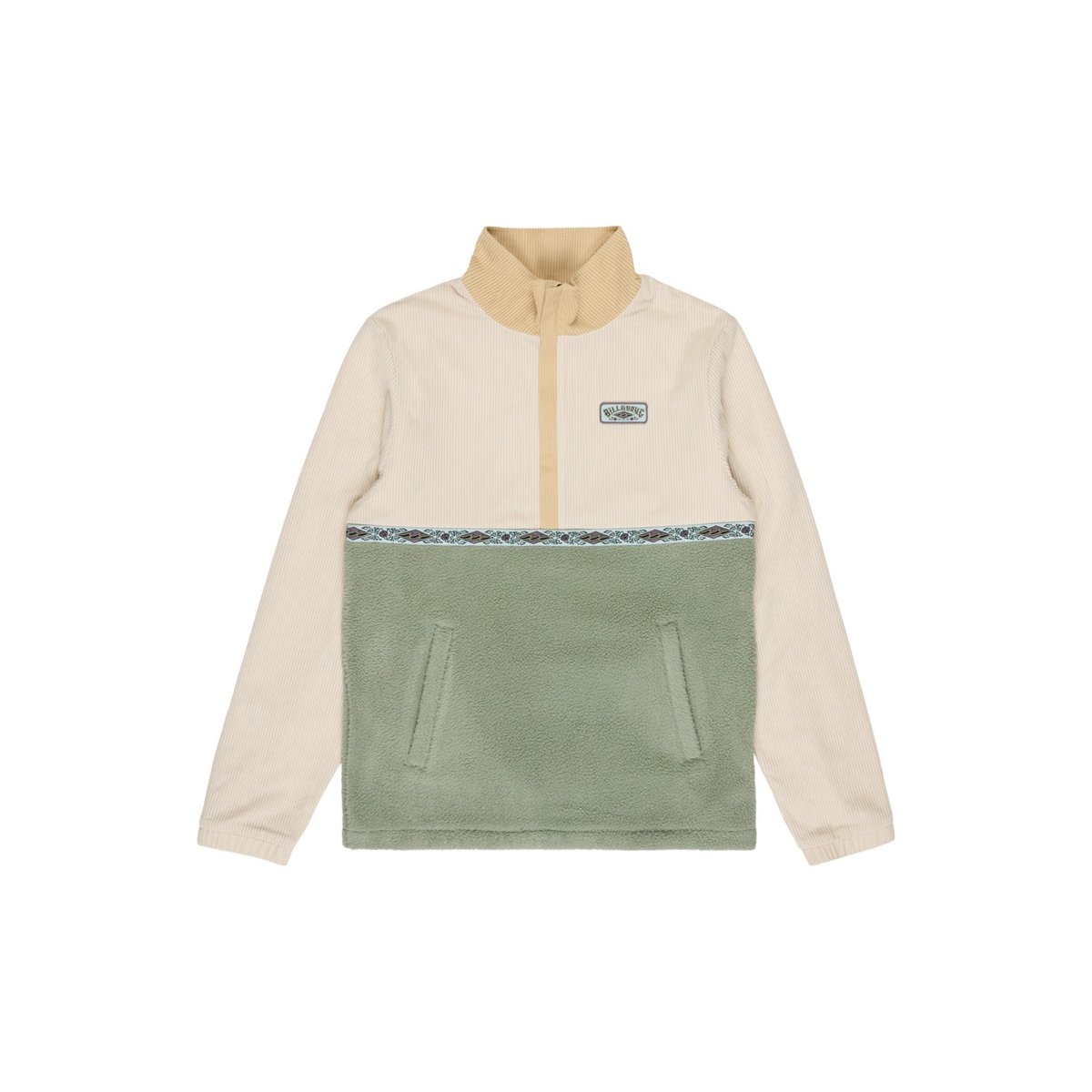 Polaire demi-zip SPACE LOBSTER Y beige khaki, BILLABONG