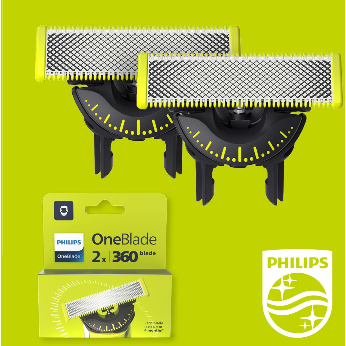 Lame one blade Pour Tondeuse OneBlade 360 x2 QP420/50 couleur unique, PHILIPS