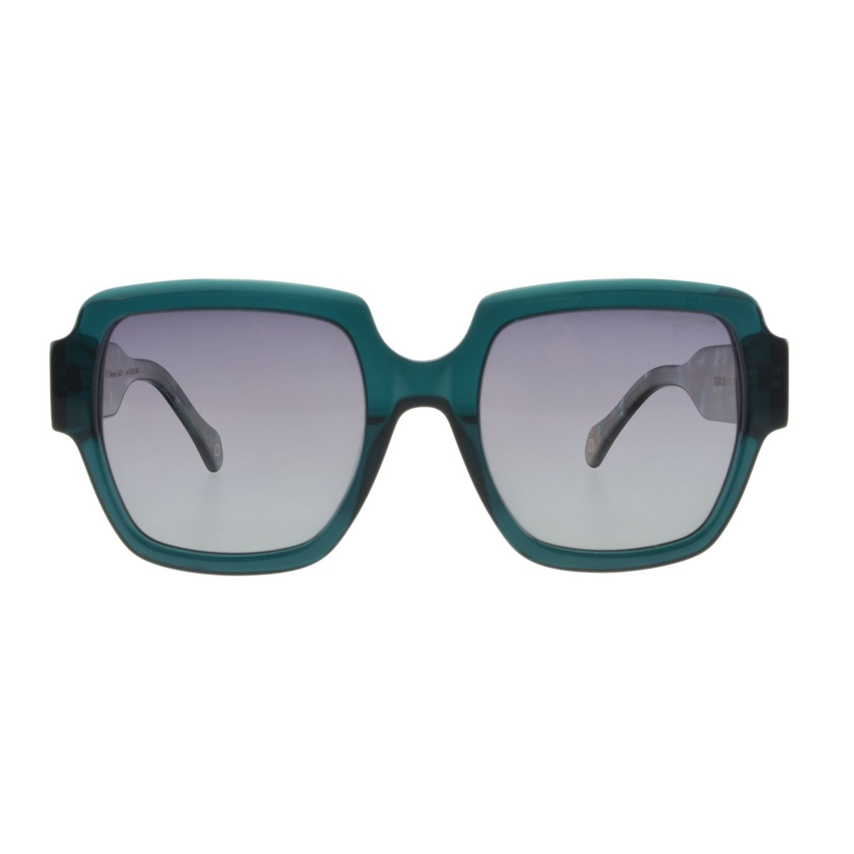Lunettes de soleil Sharon vertes marbre bleu, INES DE LA FRESSANGE PARIS