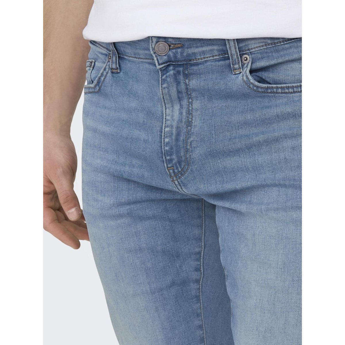 Jean Slim light blue denim, ONLY & SONS