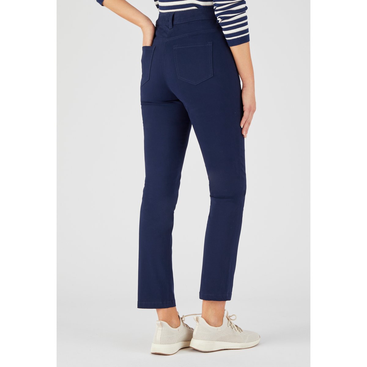 Pantalon 7/8ème slim Perfect Fit bleu marine, DAMART