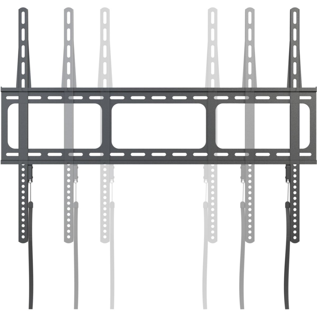 Support mural TV Fix TV 65-100 couleur unique, LISTO