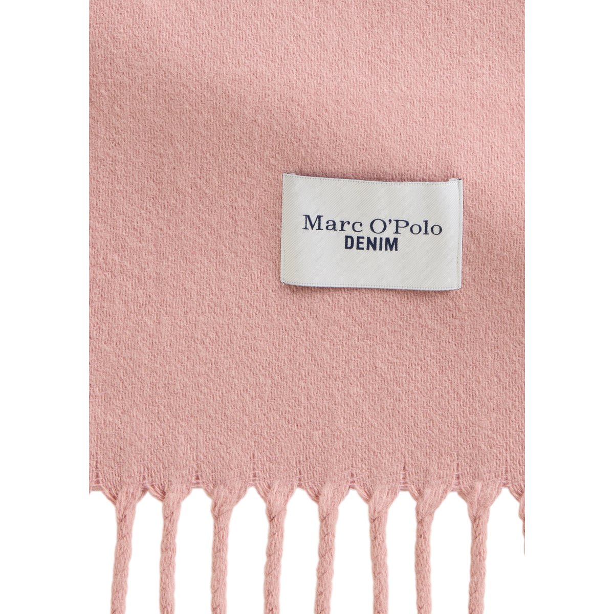 Écharpe en laine avec de longues franges rose bonbon, MARC O’POLO DENIM