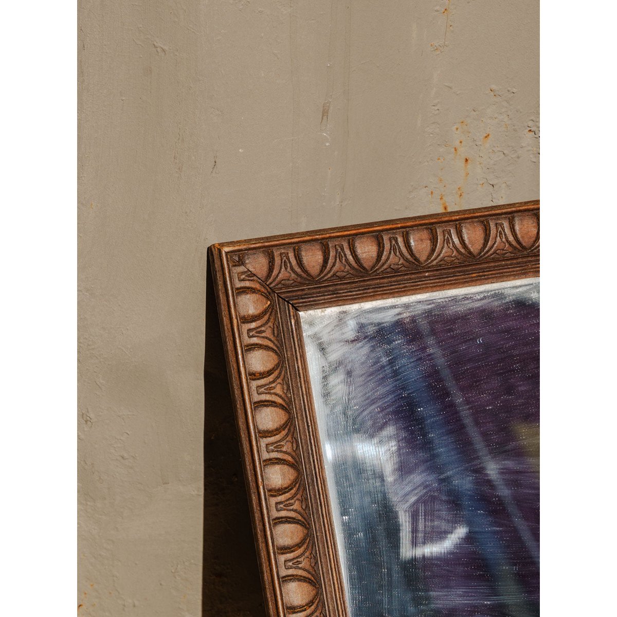 Miroir en bois Georges N°1395 - Bon état bois foncé, DEBONGOUT