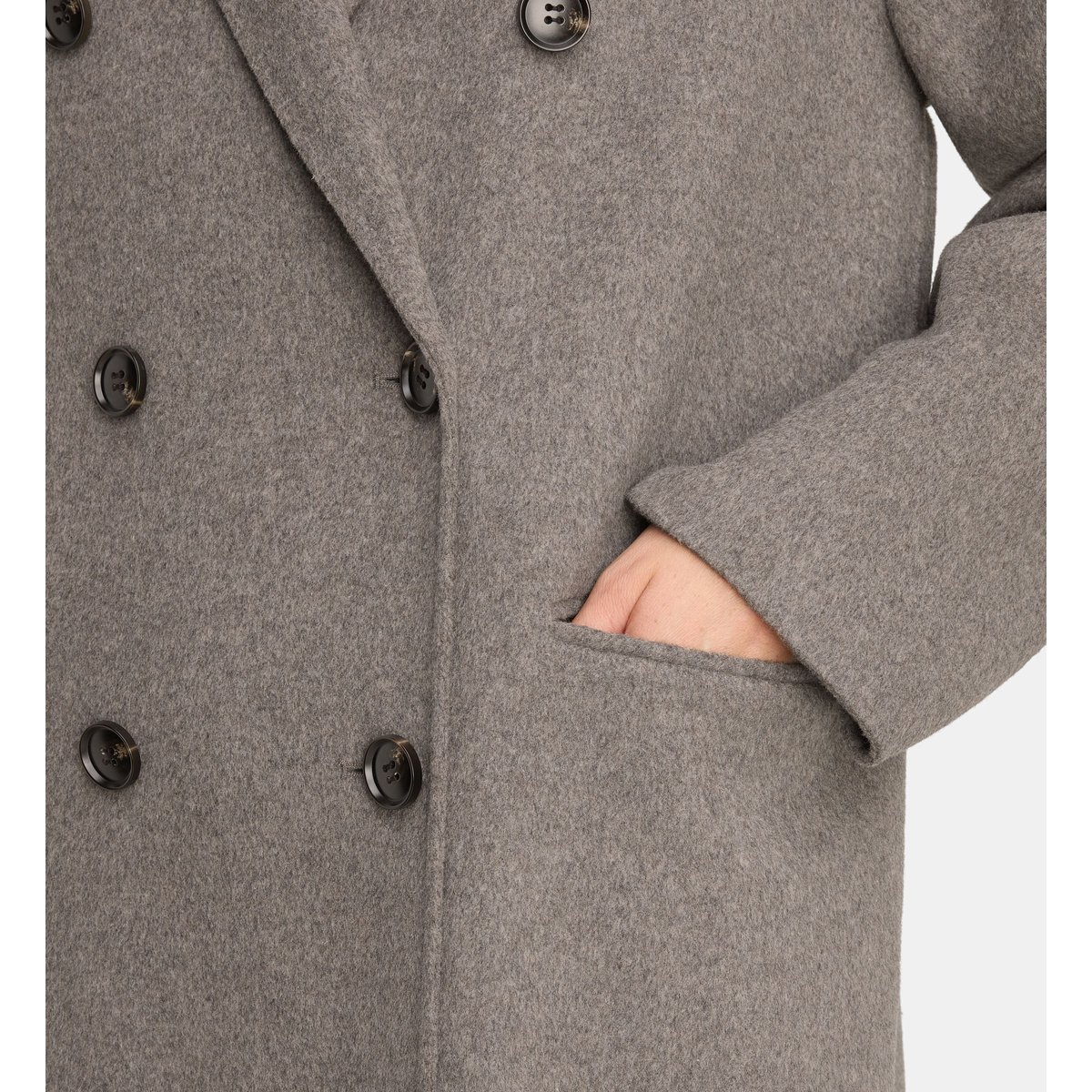 Manteau long tanguy laine double face beige, GALERIES LAFAYETTE