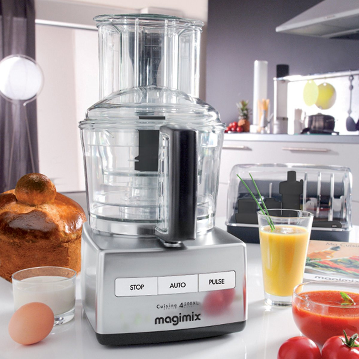 Robot multifonctions CS 4200 XL 18471F gris chromé, MAGIMIX