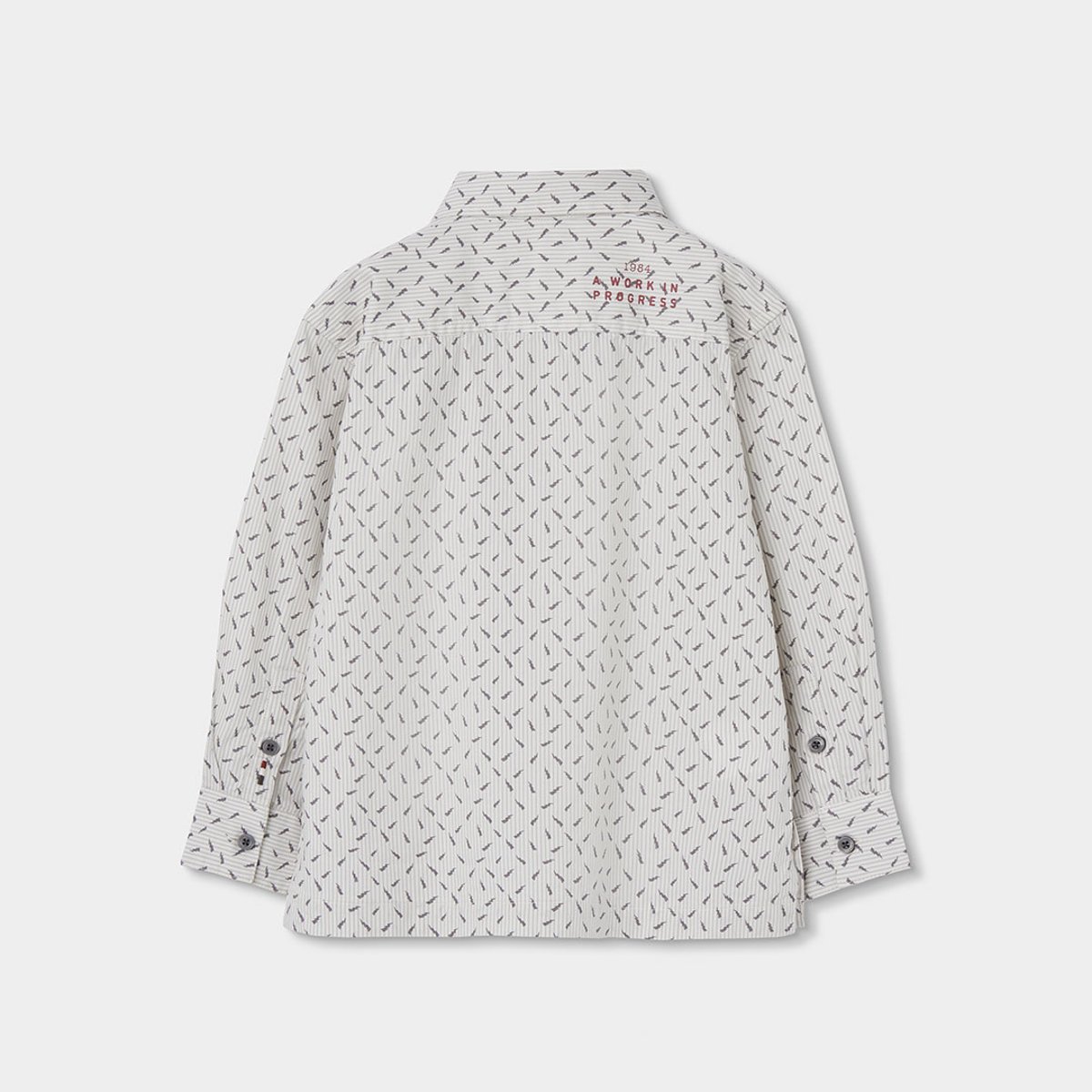Chemise Oxford garçon imprimée manches longues multicolore, BOBOLI
