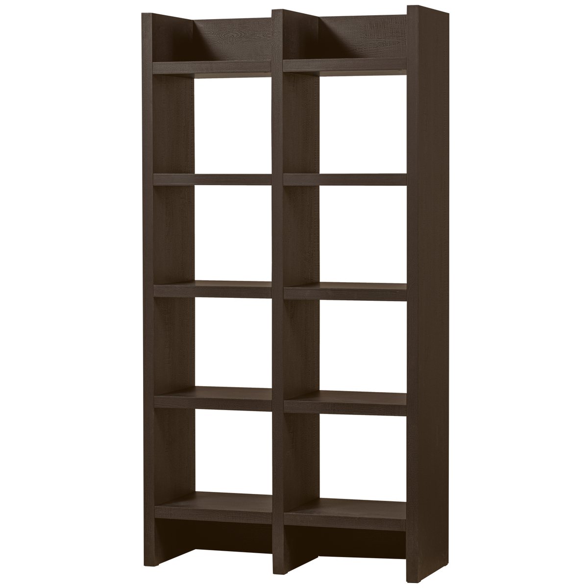 Armoire ouvert large en bois TIMO marron foncé, WOOOD