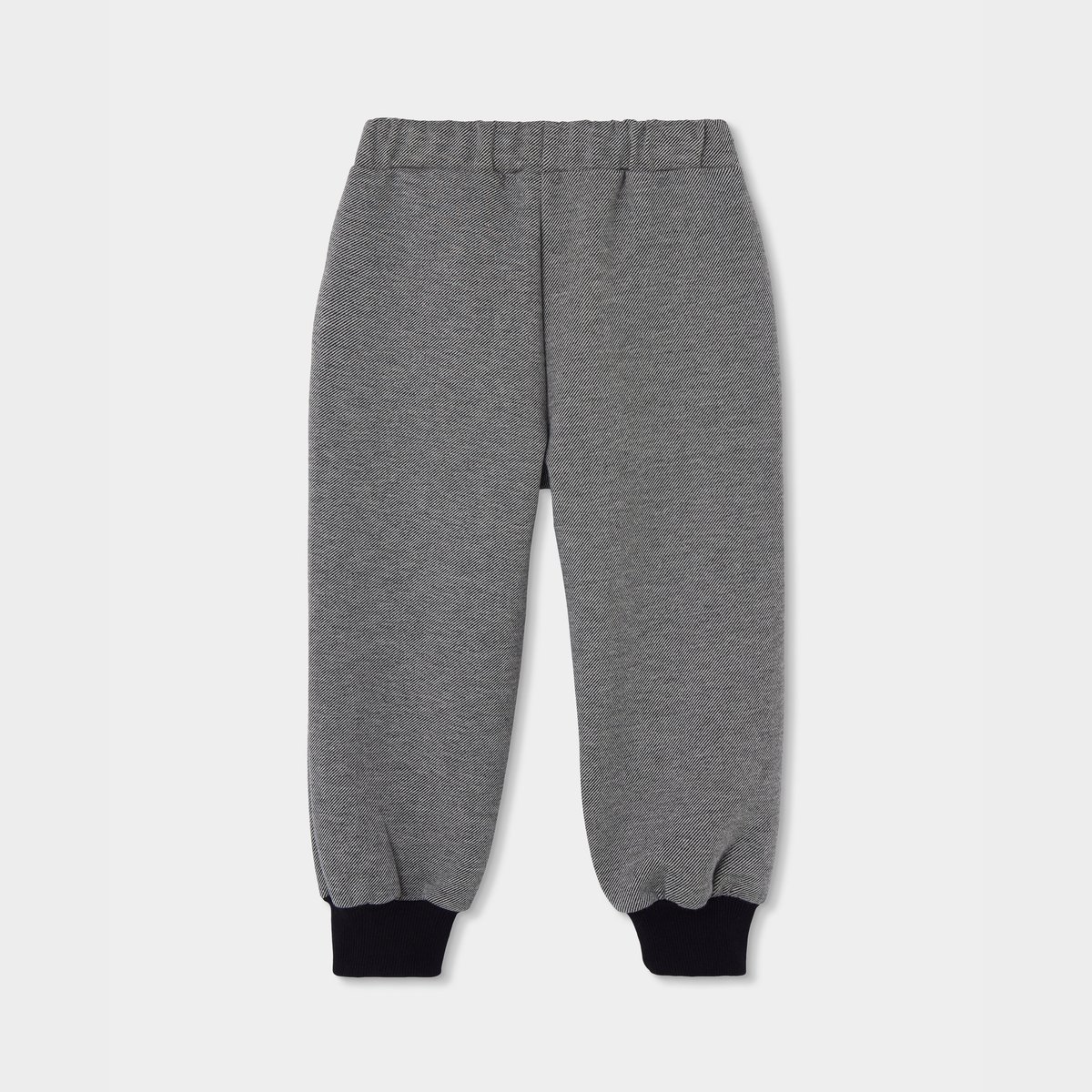 Pantalon garçon en maille avec poches zippées noir, BOBOLI