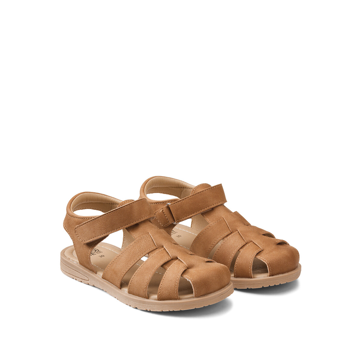 Sandales à scratch camel, LA REDOUTE COLLECTIONS