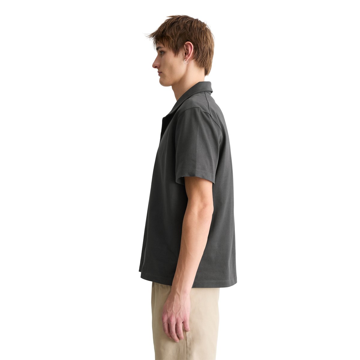 DfC Tee-shirt en jersey oversized en jersey de coton bio épais gris foncé, MARC O’POLO DENIM