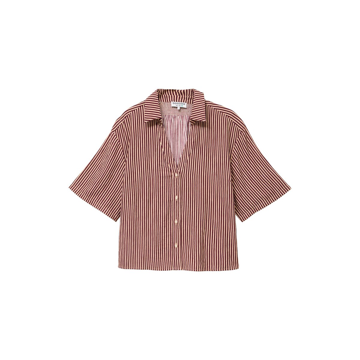 Blouse manches courtes fluide violet, BONOBO
