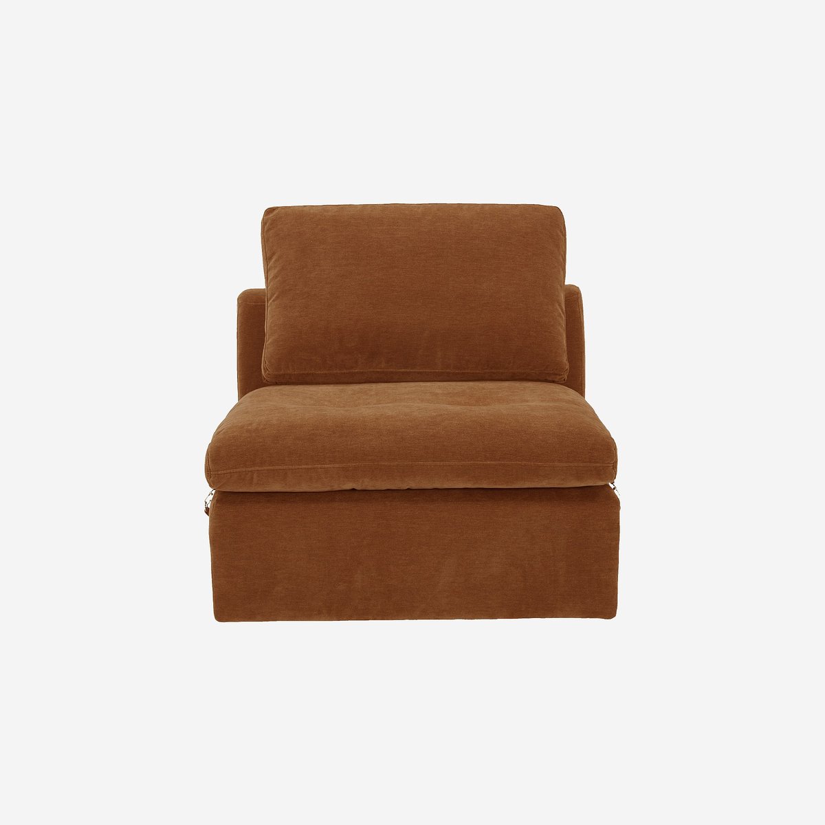 Chauffeuse en tissu AMERIA marron, HABITAT