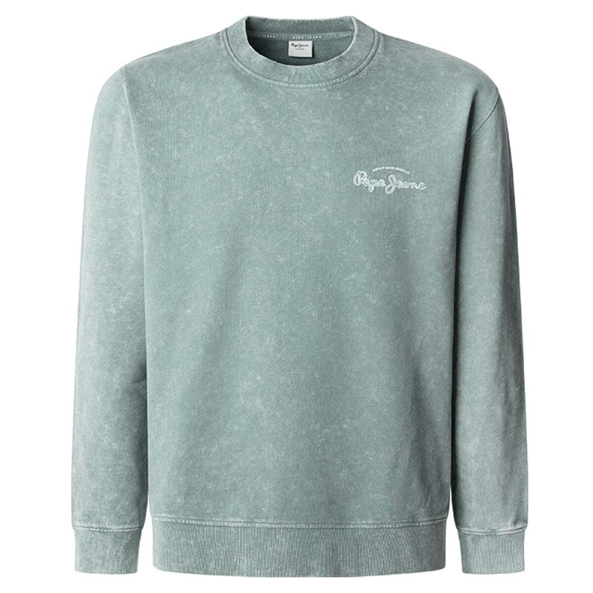 Sweat-Shirt Coupe Regular À Col Rond vert sauge, PEPE JEANS