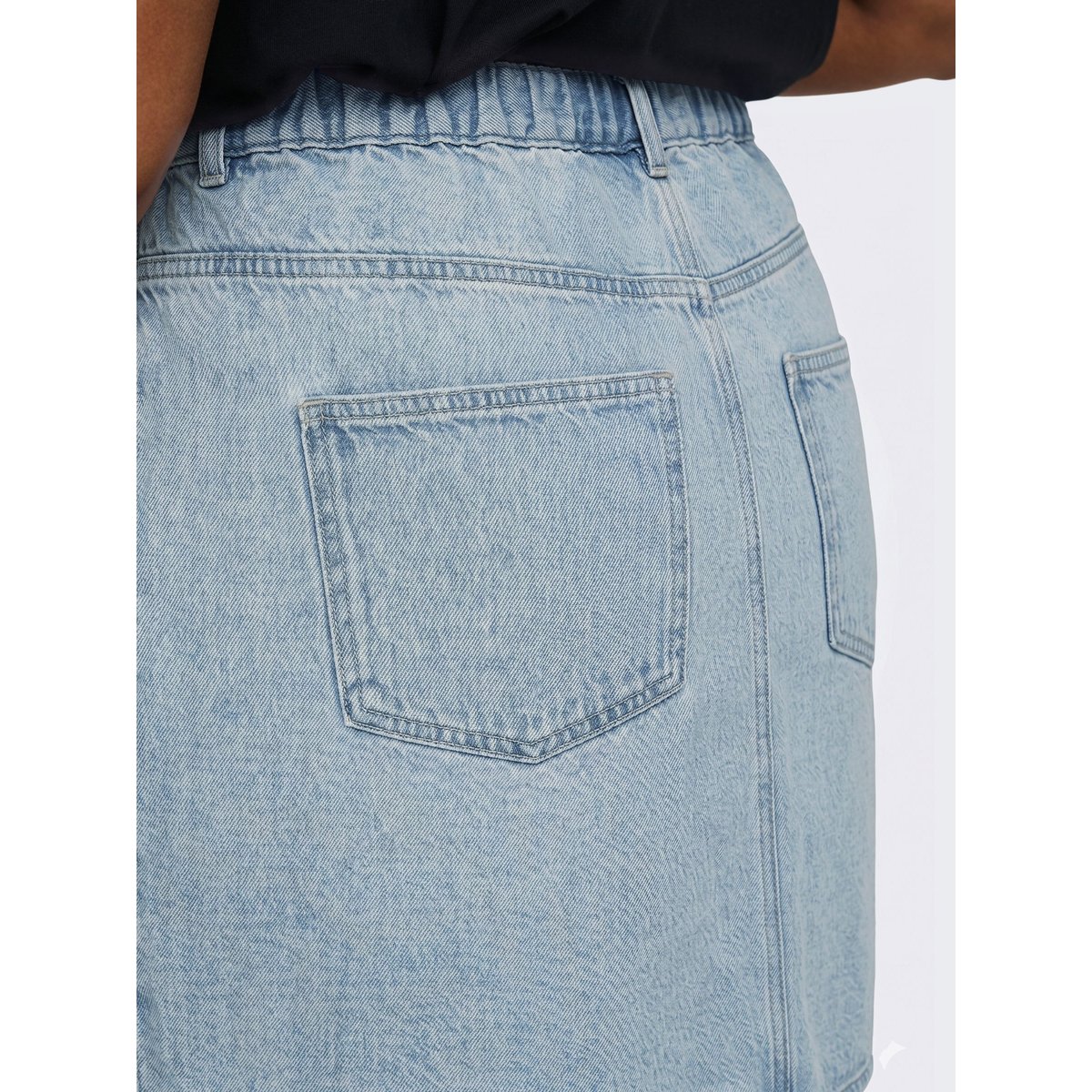 Jupe En Denim light blue denim, ONLY CARMAKOMA