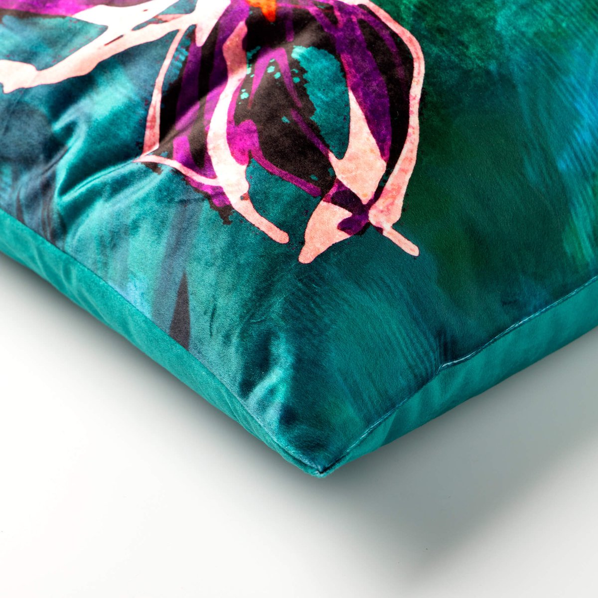 Coussin Vanessa vert foncé, DUTCH DECOR