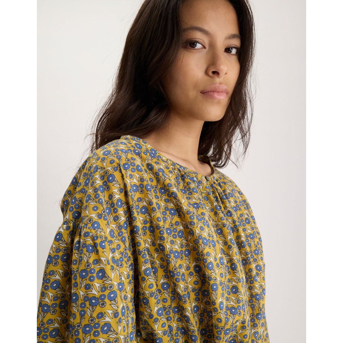 Robe Livia en coton jaune, INES DE LA FRESSANGE PARIS