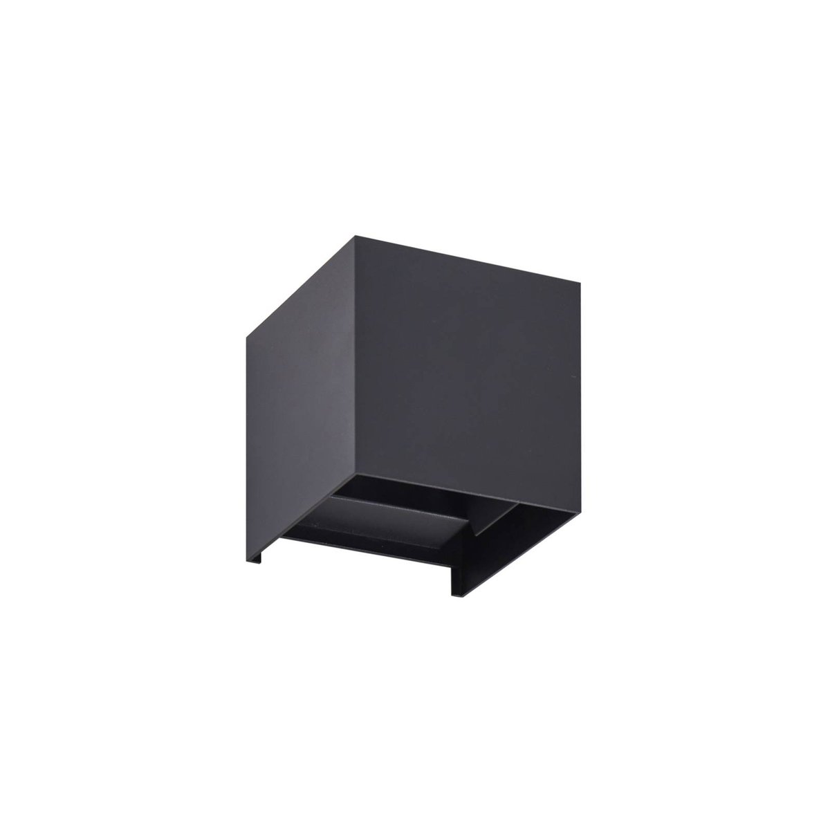 Applique extérieure en métal moderneLED noir, LINDBY